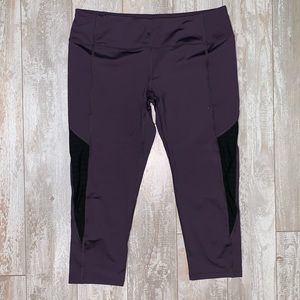 Virus cropped mesh compression pants